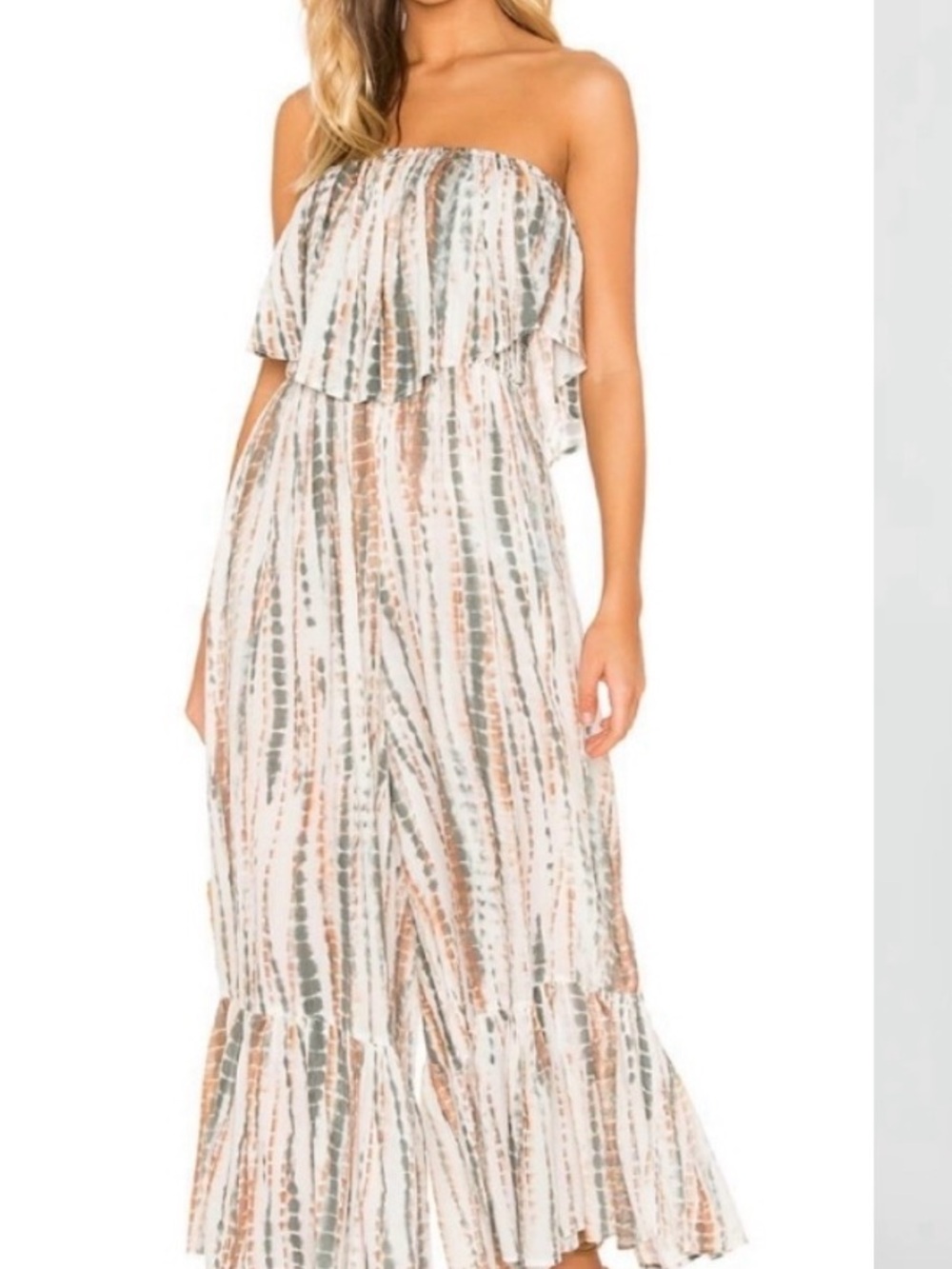 Free People Strapless Tie-Dye Maxi Romper - Picture 4 of 8